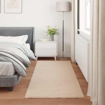 Kunstfell Hasen Teppich Olite Taupe 100 x 200 cm Polyester
