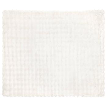 Kunstfell Kaninchenfell Decke Weiß 240 x 270 cm Polyester