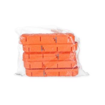 f-tronic Hohlwand-Gerätedose massiv HW40F, 4-fach, orange, 5 Stück (7350155)