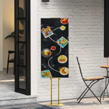 ARDEBO.de - Messestände 2 pcs Gold 30 x 24 x 208 cm Eisen