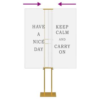 Messestände 2 pcs Gold 30 x 24 x 208 cm Eisen