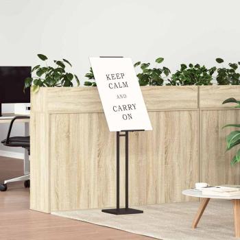 Messestände 2 pcs Schwarz 26,5 x 26,5 x 127 cm Eisen