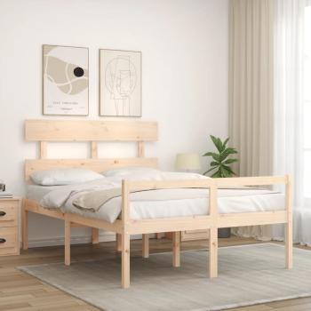 Seniorenbett mit Kopfteil 120x200 cm Massivholz