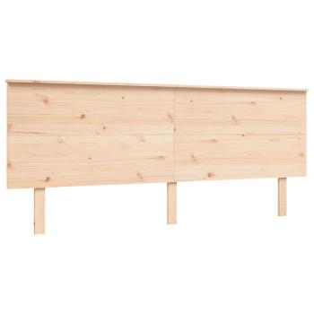 Seniorenbett mit Kopfteil Super Kingsize Massivholz