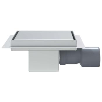 2 in 1 Duschablauf Silber 15 x 15 cm Edelstahl 304