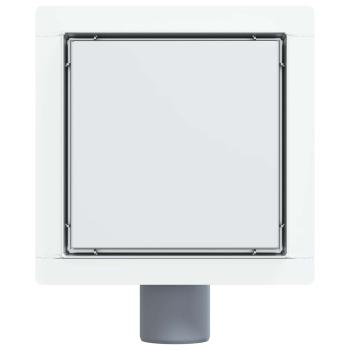 2 in 1 Duschablauf Silber 15 x 15 cm Edelstahl 304