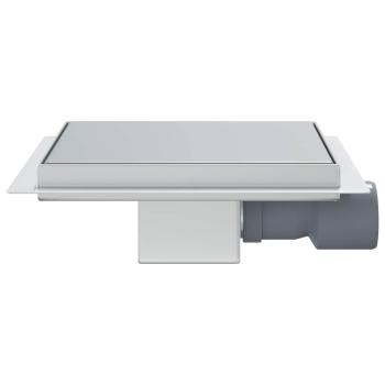 2 in 1 Duschablauf Silber 20 x 20 cm Edelstahl 304