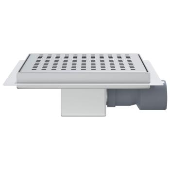 2 in 1 Duschablauf Silber 20 x 20 cm Edelstahl 304