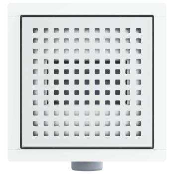 2 in 1 Duschablauf Silber 20 x 20 cm Edelstahl 304