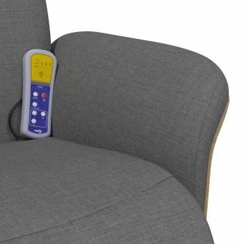 Massage Relaxsessel Dunkelgrau 79 x 87 x 104.5 cm Stoff