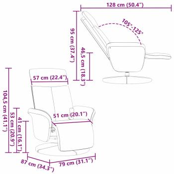 Massage Relaxsessel Schwarz 79 x 87 x 104.5 cm Stoff
