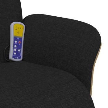Massage Relaxsessel Schwarz 79 x 87 x 104.5 cm Stoff