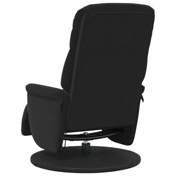 Massage Relaxsessel Schwarz 91 x 71 x 105.5 cm Samt