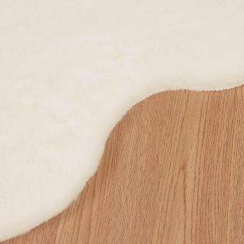 Kunstfell Hasen Teppich Olite Creme 80 x 120 cm Polyester