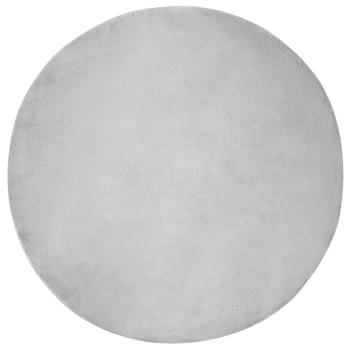 Rutschfester Teppich aus Kunstkaninchenfell OLITE Grau Ø 80 cm