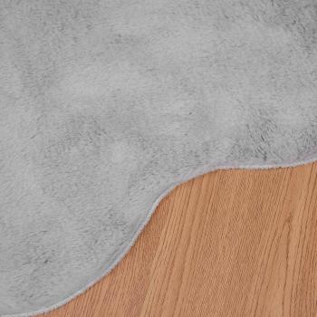Kunstfell Hasen Teppich Olite Grau 50 x 80 cm Polyester