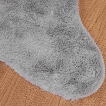 Kunstfell Hasen Teppich Olite Grau 80 x 120 cm Polyester