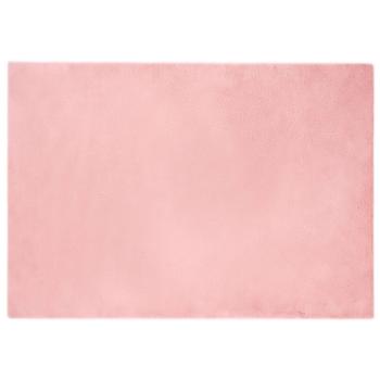 Kunstfell Hasen Teppich Olite Rosa 160 x 230 cm Polyester