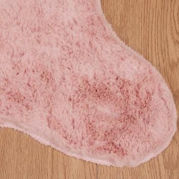 Kunstfell Hasen Teppich Olite Rosa 80 x 120 cm Polyester
