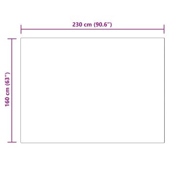 Kunstfell Hasen Teppich Olite Schwarz 160 x 230 cm Polyester