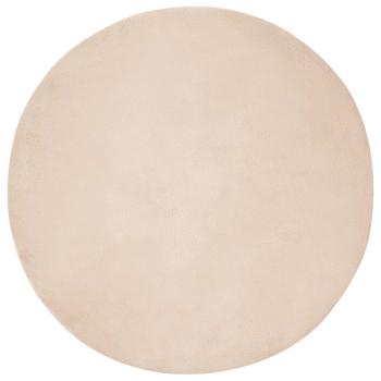 Kunstfell Hasen Teppich Olite Taupe Ø 100 cm Polyester