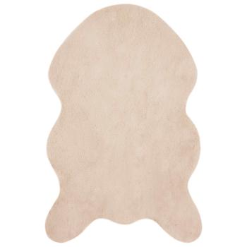 Kunstfell Hasen Teppich Olite Taupe 60 x 90 cm Polyester