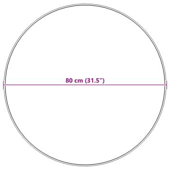 Kunstfell Hasen Teppich Olite Anthrazit Ø 80 cm Polyester