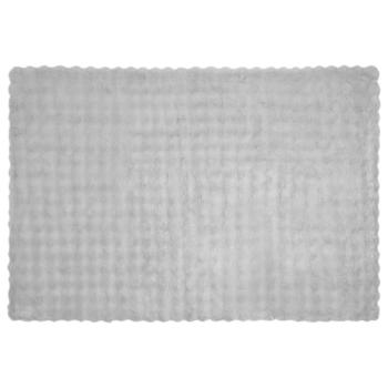 Kunstfell Kaninchenfell Decke Grau 150 x 220 cm Polyester