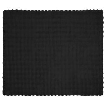 Kunstfell Kaninchenfell Decke Schwarz 220 x 240 cm Polyester