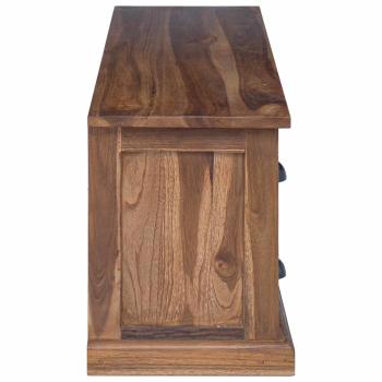 TV-Ständer Braun 110 x 30 x 40 cm Massivholz Teak