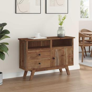 Sideboard mit Schubladen Braun 100 x 30 x 68 cm Massivholz Teak