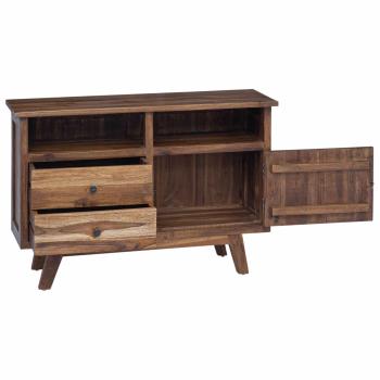 Sideboard mit Schubladen Braun 100 x 30 x 68 cm Massivholz Teak