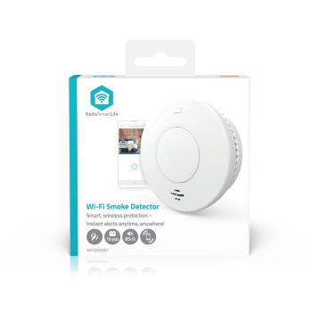SmartLife Smoke Detector | Wi-Fi | Battery Powered | Sensor life cycle: 10 year | EN 14604 | Max. battery life: 120 Months