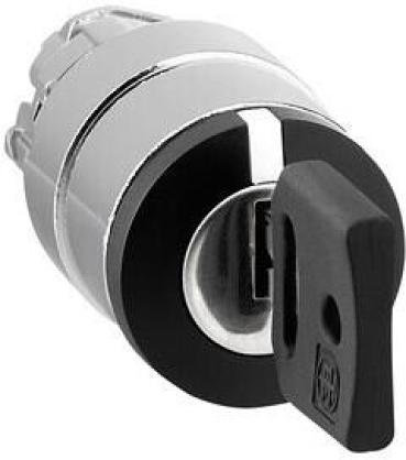 ARDEBO.de Schneider Electric ZB4BG3 Harmony XB4, Schlüsselschalter, Frontelement, Metall, 22mm, 3 Stellungen, rastend, schwarz