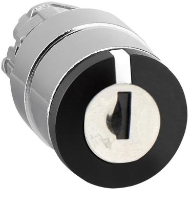 Schneider Electric ZB4BG3 Harmony XB4, Schlüsselschalter, Frontelement, Metall, 22mm, 3 Stellungen, rastend, schwarz