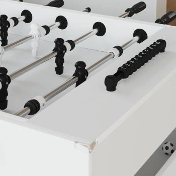 Fußballtisch 2 pcs Weiß 146,5 x 74 x 85 cm Holzwerkstoff