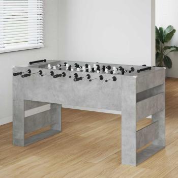 ARDEBO.de - Fußballtisch 2 pcs Beton Grau 146,5 x 74 x 85 cm Holzwerkstoff