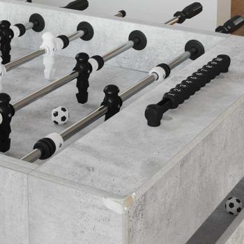 Fußballtisch 2 pcs Beton Grau 146,5 x 74 x 85 cm Holzwerkstoff