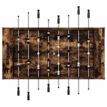 Fußballtisch 2 pcs Geräucherte Eiche 146,5 x 74 x 85 cm