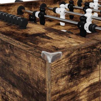 Fußballtisch 2 pcs Geräucherte Eiche 146,5 x 74 x 85 cm