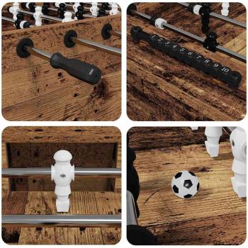 Fußballtisch 2 pcs Altholz 146,5 x 74 x 85 cm Holzwerkstoff