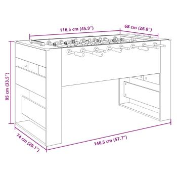 Fußballtisch 2 pcs Altholz 146,5 x 74 x 85 cm Holzwerkstoff