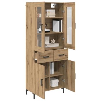 Highboard 2 pcs Artisan-Eiche 69,5 x 34 x 180 cm Holzwerkstoff
