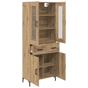 Highboard 2 pcs Artisan-Eiche 69,5 x 34 x 180 cm Holzwerkstoff