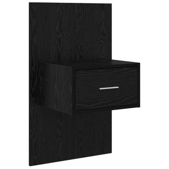 Kopfteil mit Schrank 3 pcs Schwarz Eichen-Optik Holzwerkstoff