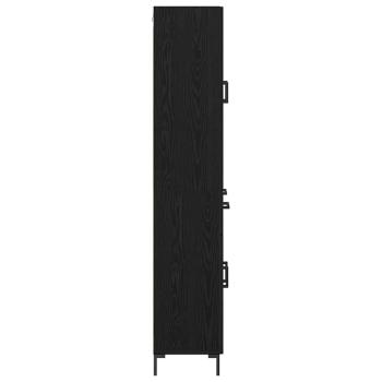 Highboard 2 pcs Schwarz Eichen-Optik 69,5 x 34 x 180 cm