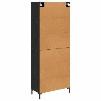 Highboard 2 pcs Schwarz Eichen-Optik 69,5 x 34 x 180 cm