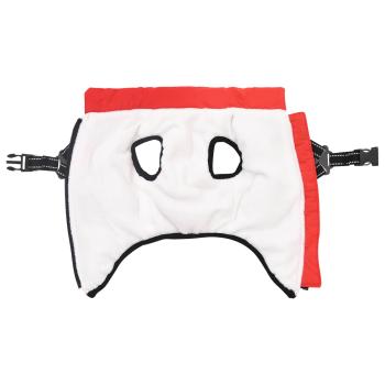 Hundemantel mit Geschirr Rot XL Fleece und Polyester