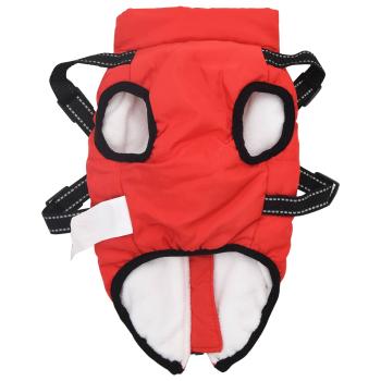 Hundemantel Rot L40 Fleece und Polyester