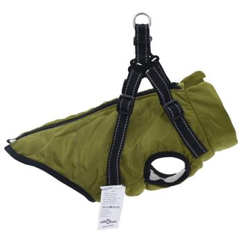 Hundemantel Olivegrün L24 Fleece und Polyester